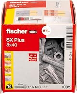 fischer SX Plus Expansion Wall Plug 8mm x 40mm Pack of 100 view 2