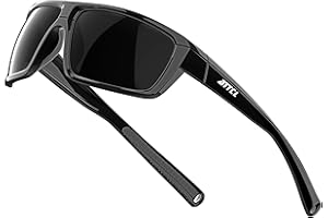 ATTCL Polarized Sunglasses Men for Fishing: UV Protection Lightweight TR90 Sports Wrap Sun Glasses Driving Golf Running
