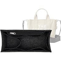 Lckaey purse insert insert for marc jacobs large tote bag tote bag insert organizer 2042black-L