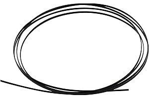 Musiclily 1650x2x0.5mm Plastic Acoustic Classical Guitar Binding, Black