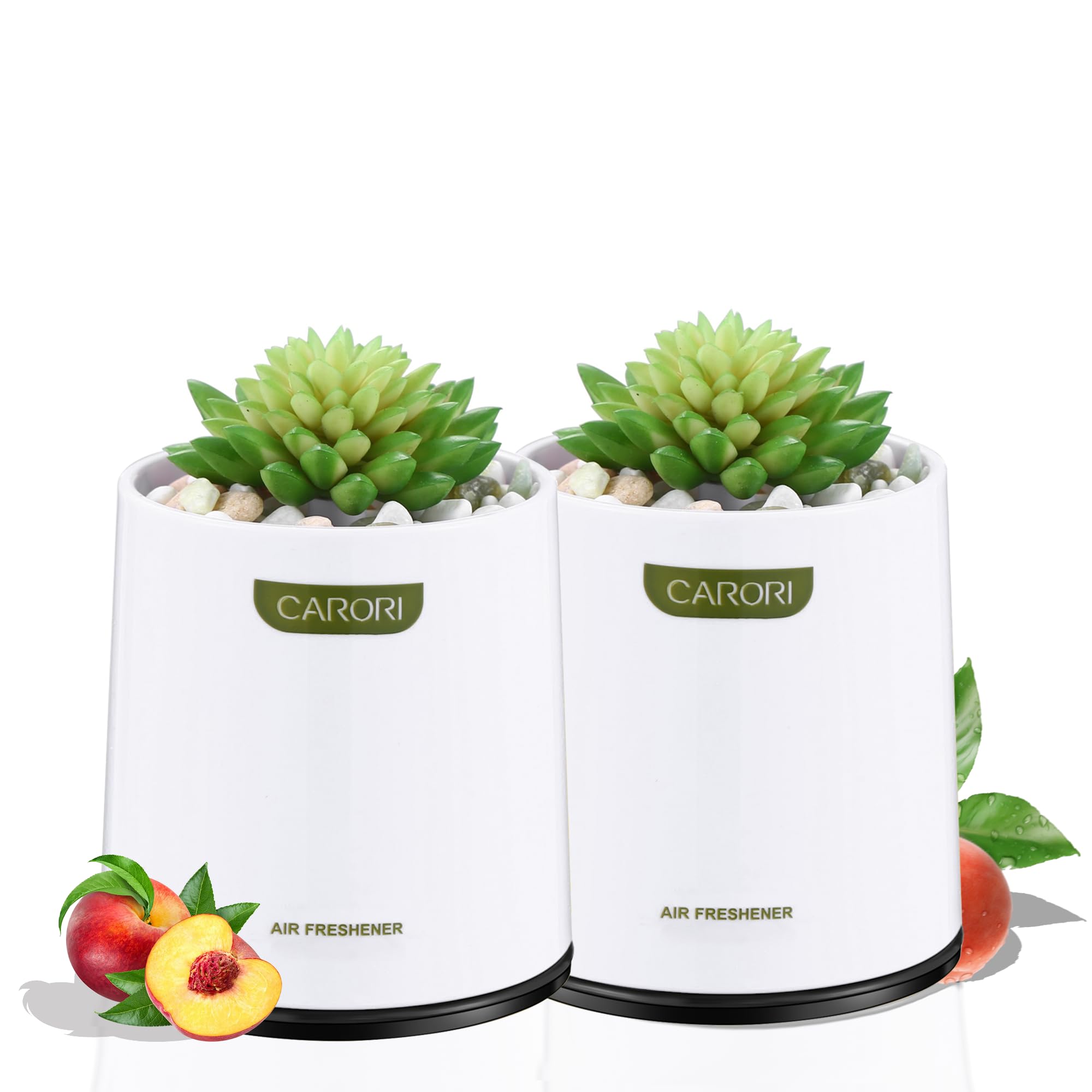 Photo 1 of 2 Pack Artificial Succulent Plants with Subtle Peach Scent, Faux Indoor Plants for Home Decor, Small Fake Plant for Bathroom, Bedroom, Office Decor, Aesthetic Room Accessories, Housewarming Gift