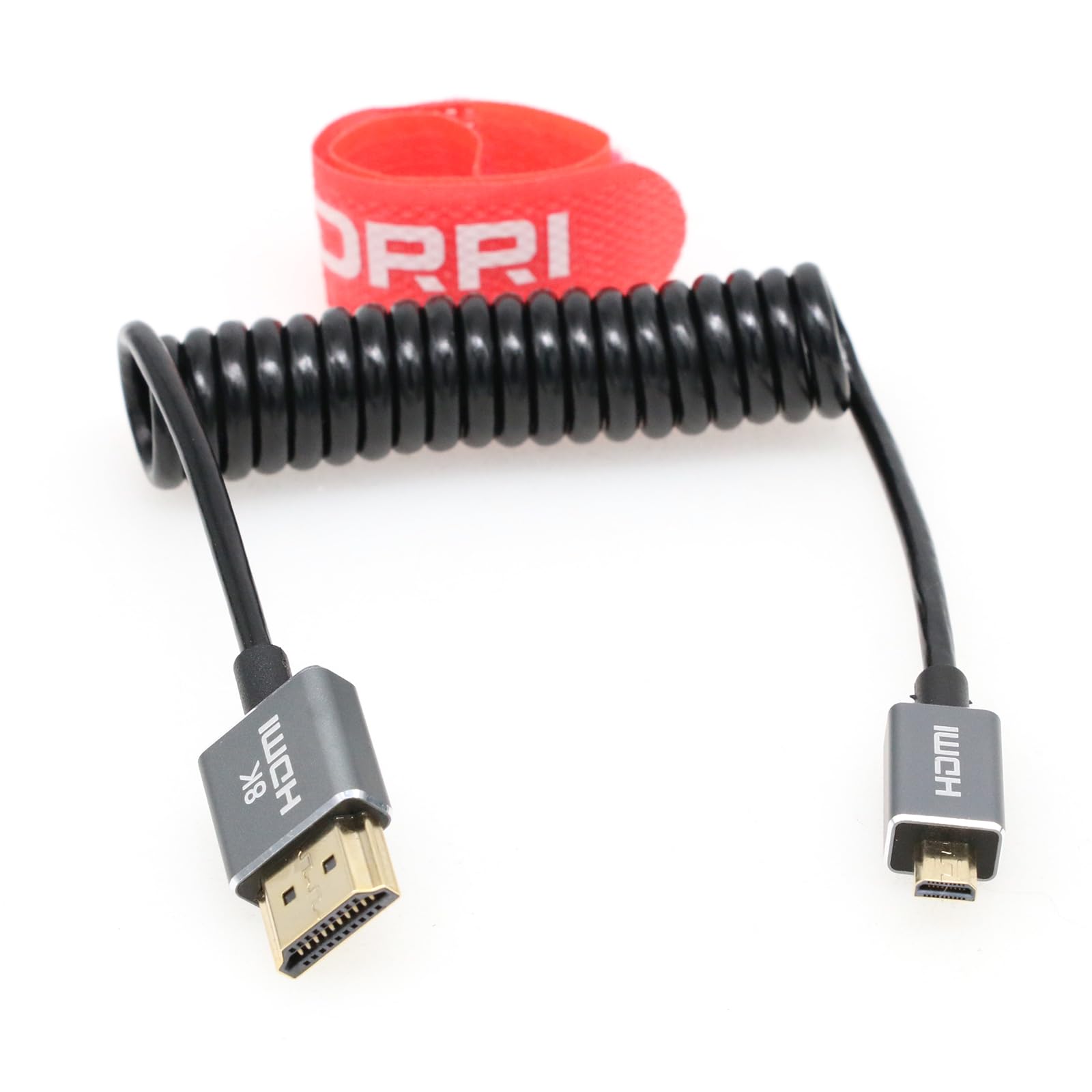DRRI High Speed 8K Micro HDMI to HDMI 2.1 Cable for Canon EOS R5 R5c R6 M6 Mk2 | FUJIFILM X-T| Nikon Z6 Z9 to Atomos Ninja 5 Monitor