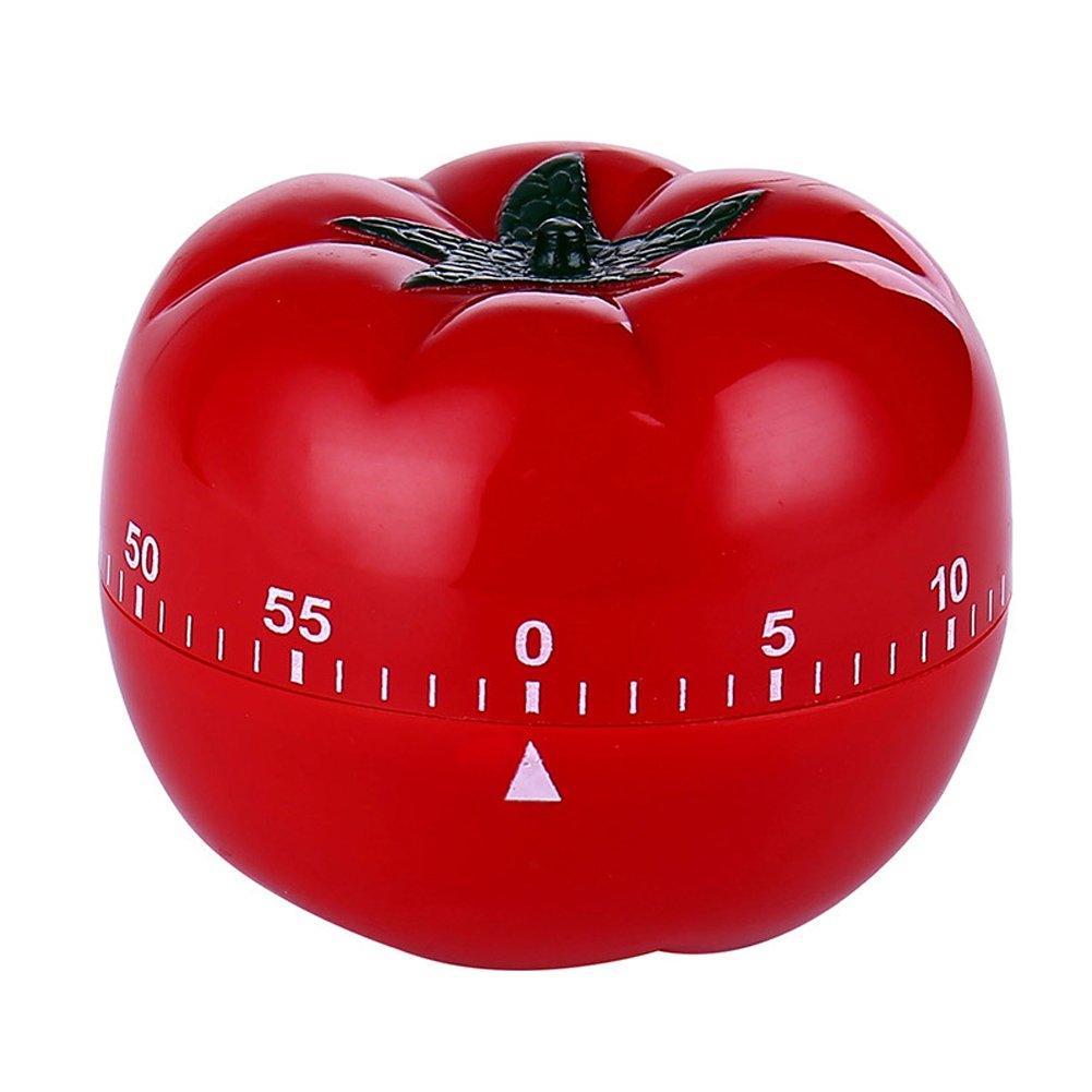 Tomato Mechanical Kitchen Timer,LRZCGB 60 Minutes Cartoon Timer for Cooking Baking Sports Games Office(Tomato)