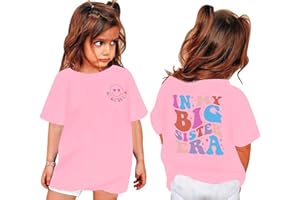Zylkor Toddler Big Sister Shirts in My Big Sister Era Girl Graphic T-Shirt Casual Toddler Infant Girls Outfits