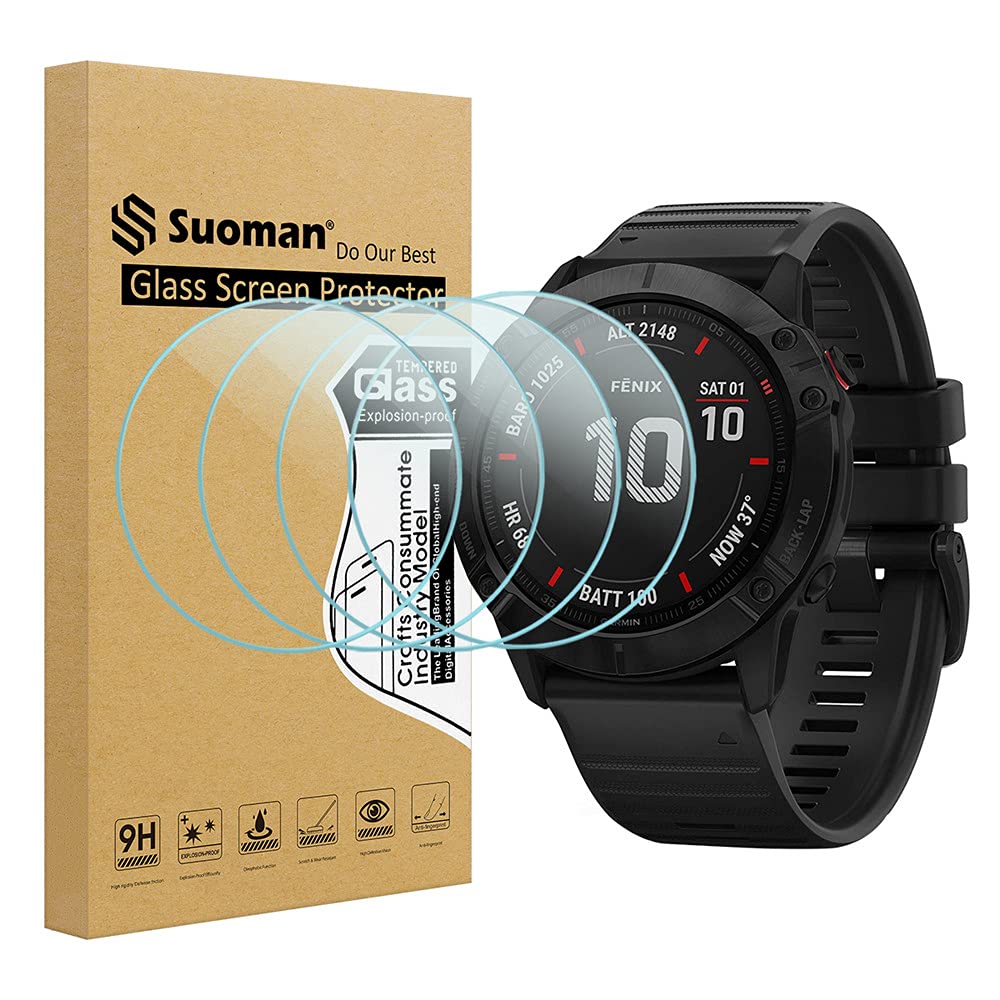 Suoman 4-Pack for Garmin Fenix 6X Pro / 6X Pro