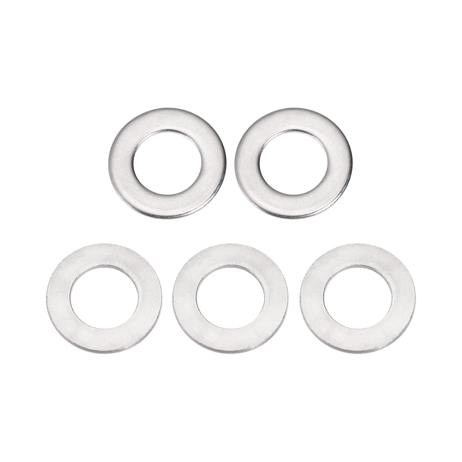 DTGN 37.3mmx2.9mm(ODxT) 316 Stainless Steel Flat Washers - 5Pack - Good for 3/4" Industrial Machinery Screw Bolt - Flat Ring Gaskets - Silver Tone โ image 1