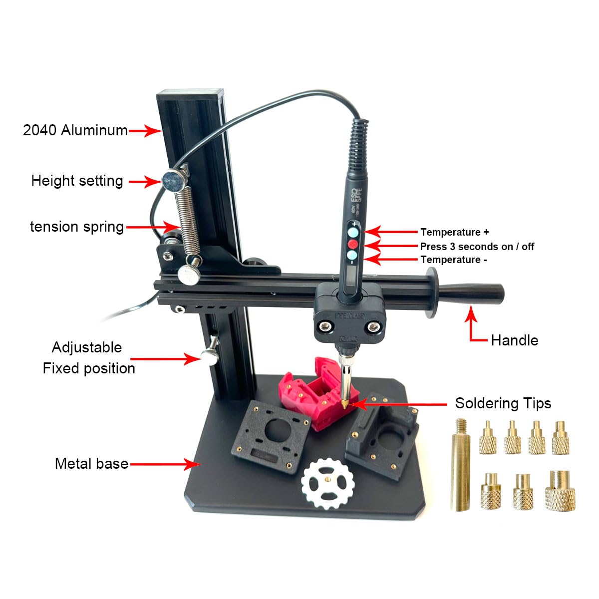 Mua Heat Set Insert Tool/Heat Pressing Machine with Heat Set Tips M2-M8 ...