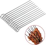 RAM ONLINE Ram 1B09W9YRSNQ2 Kebab Skewers Set of 12 Stainless Steel 30cm view 6