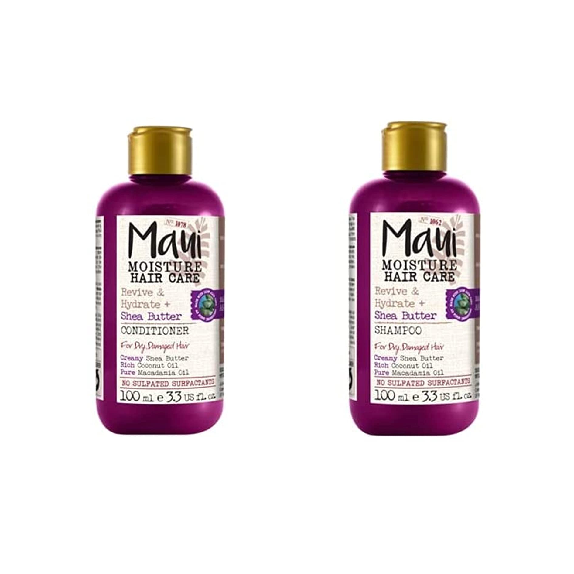Maui Moisture Aloe Vera & Shea Butter Repairing Travel Shampoo For Damaged Hair 100Ml with Maui Moisture Aloe Vera & Shea Butter Repairing Conditioner For Damaged Hair 100Ml