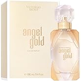 Victoria's Secret Angel Gold Eau de Parfum, Notes of Sparkling Bergamot, Gardenia & Musk, Perfumes for Women (3.4 oz)