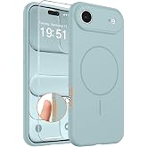 comfeel for iPhone Air Case (Camera Control Cover) (Compatible with MagSafe) Full Camera Protection with Screen Protector, Silicone Shockproof Drop Protective Phone Case,Glacier Blue