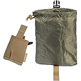 OneTirgis Dump Pouch - Tactical Belt Mounted MOLLE Dump Pouch, Roll Up Foldable Magazine Mag Pouch, Quick-Release Utility Waist Bag