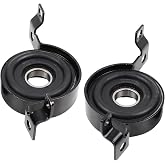 2Pcs Front and Rear Driveshaft Center Support Bearing for Jeep
