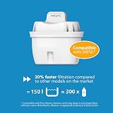 Philips Taste+ Water Filter Jug 2.6L with 3 Replacement Cartridges White view 2