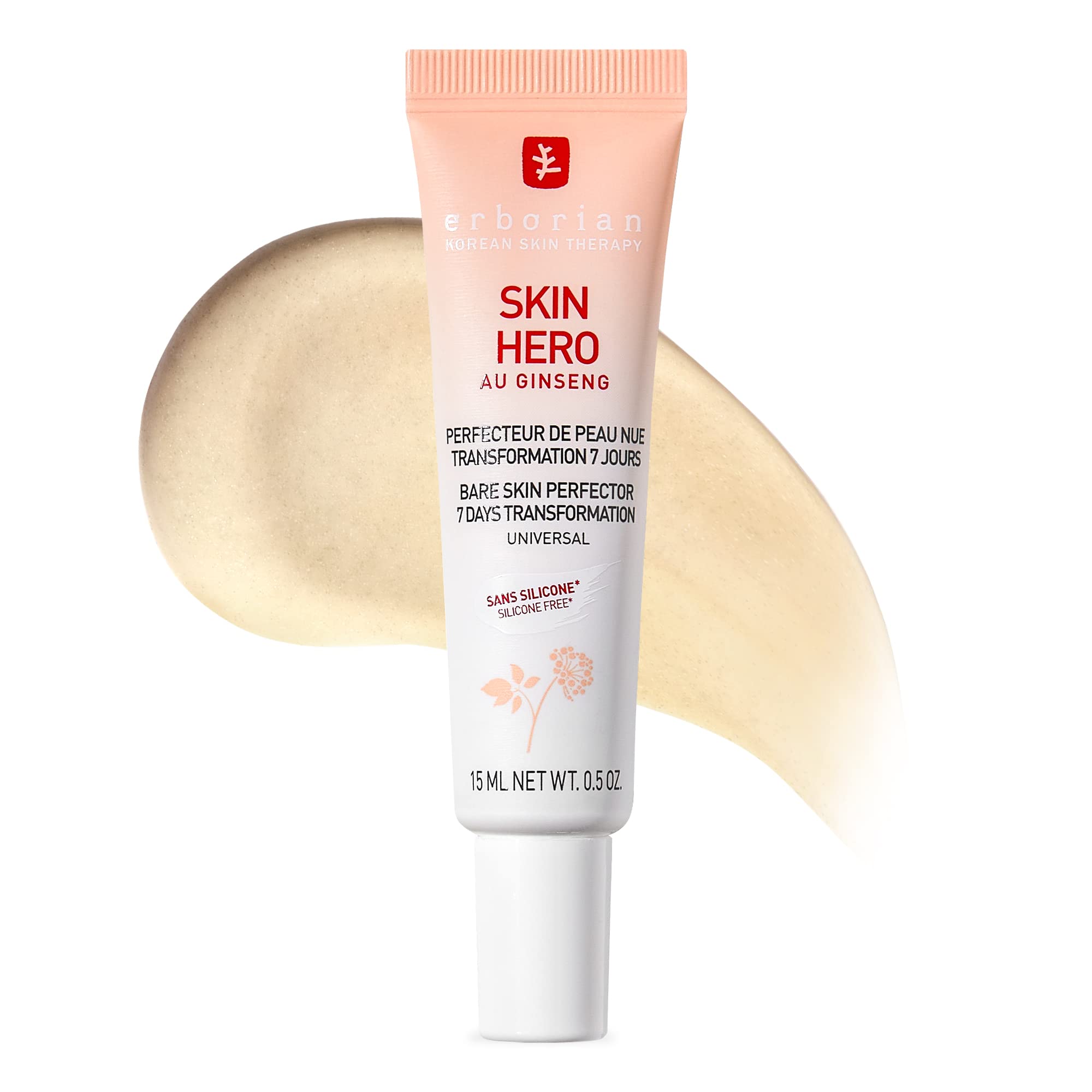 Photo 1 of Erborian Skin Hero with White Ginseng, Facial Concealer and Makeup Primer - Non-Tinted Bare Skin Perfecting Face Moisturizer Smooths, Blurs & Illuminates- Silicone Free Korean Skincare