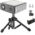 JCWINY Mini Projector Stand, Table Top Mini Projector Tripod Stand with Tilt Angle Adjustable Small Tripod for Projector Mini, Cameras, DSLR, Smartphones