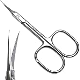 THRAU Profession Cuticle Scissors Extra Fine for Women and Men | Stainless Steel with Precise Pointed Tip Grooming Blades, Manicure, Pedicure, or Trim Nail, Eyebrow, Eyelash, and Dry Skin