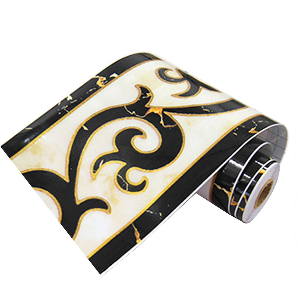 GKKBUFF Modern Geometric Wall Covering PVC Wallpaper Border Borders Stickers Border Decortaive Tile Stickers Kitchen Cabinet Toilet Border for Ceiling/Corner/Mirror/Furniture/Door/Wardrobe/Home Decor