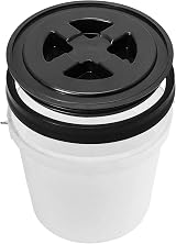 Daowwui 5 Gallon Black Plastic Screw Seal Lids for Bucket 2 Pack view 2