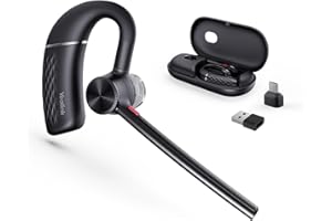 Yealink Bluetooth Headset with USB Dongle BH71 Pro, Teams Certified, 4 Noise Cancelling Microphone, Fit for Computer Laptops 
