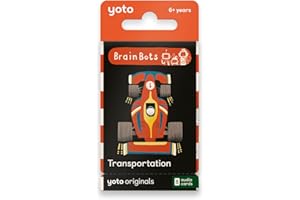 Yoto BrainBots Transportation – 8 cartes audio pour enfants à utiliser avec lecteur et mini lecteur audio tout-en-un, éducati