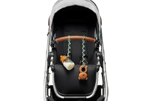 SMACK FUN Toy Straps for baby - Keep toy, bottle & pacifier Off The Floor - Great for Stroller, High Chair and Car Seat - 2-Pack