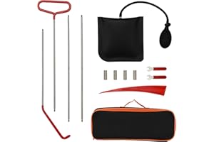 Mayouko 66" Steel 5th Wheel Pin Puller, Extra Long J-Hook Pull Tool, Includes Wedge Pump Bag, Panel Removal Tool, Long Stainless Steel Hook, Car Repair Tool Kit