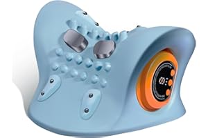 GYSIEN Neck Massager 2025, Neck and Shoulder Relaxer with Heat, Dark Blue