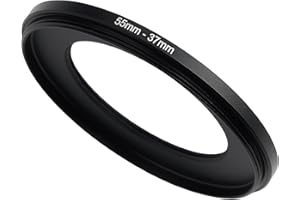 55mm to 37mm Step-Down Ring Filter Adapter,for All Brands UV ND CPL, Metal Ring Step-Down Rings Adapter Filter (55mm-37mm)