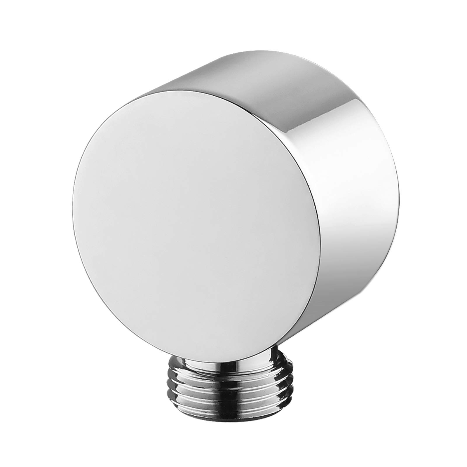 Keymark Wall Supply Elbow Chrome, Brass Round Wall Mount Shower Hose Connector Drop Ell Union Water Outlet for Handheld Hand Shower
