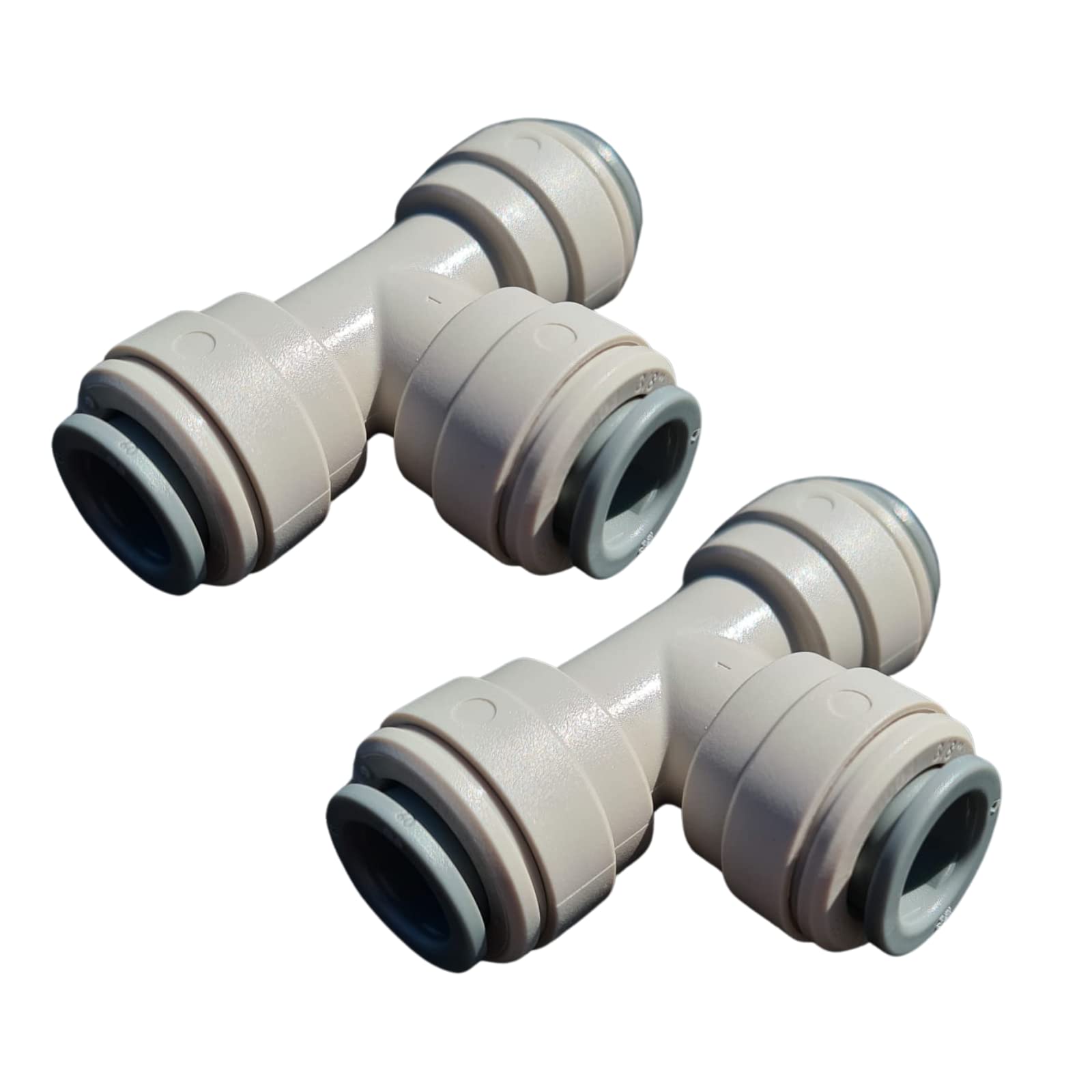 John Guest 3/8" Push fit Equal tee 3/8 inch PI0212S **2 Pack**