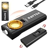 ROYTOA Pocket Flashlight Rechargeable Work Light EDC Slim Flat Flashlight 1200 Lumens with Magnetic Base&Back, Proximity Sens