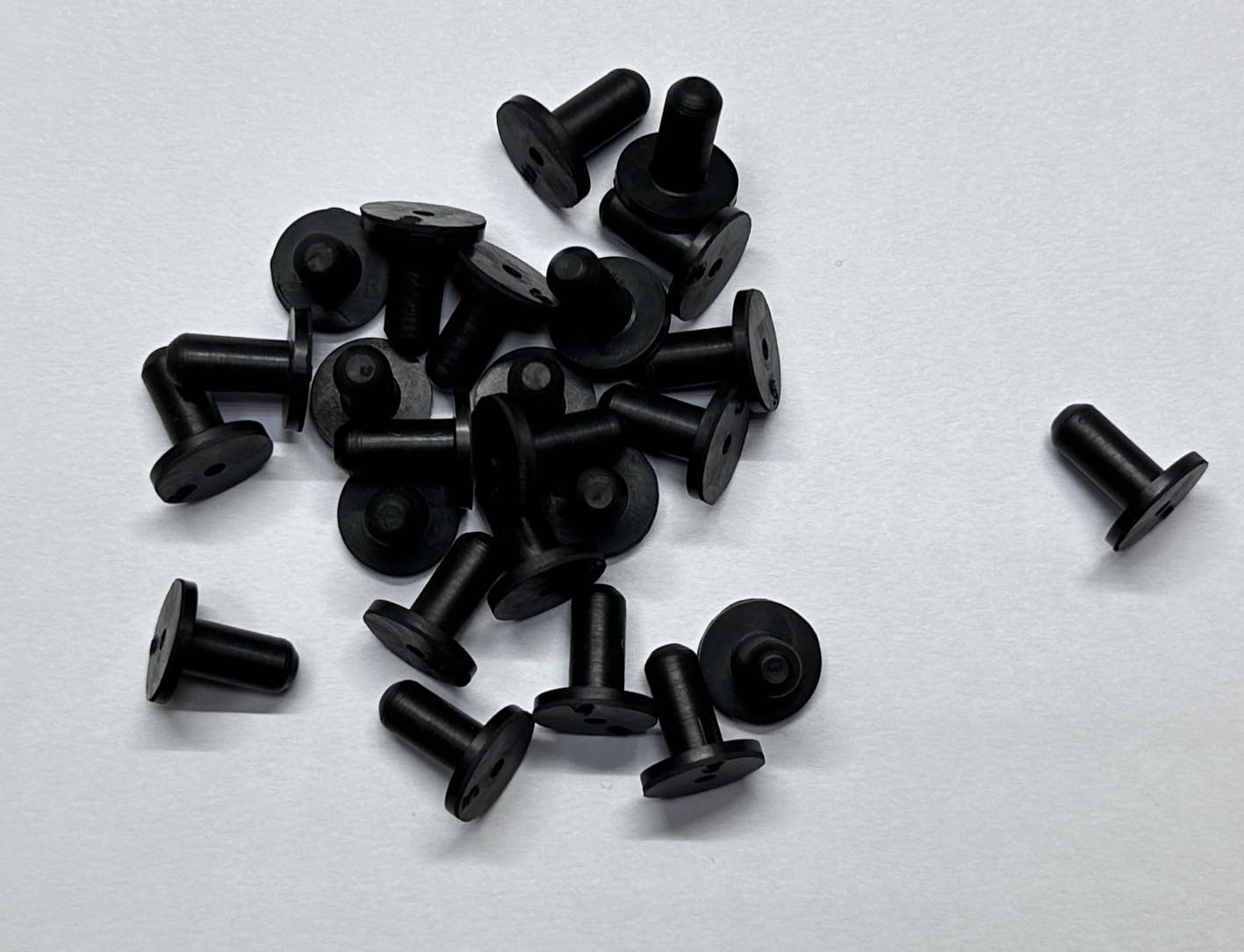 Protection Force Flanged Tapered insert Cap and Plug For 4.2-5mm 11/64"-3/16" ID Hole Of Tube Bottle Openning (Pack of 25) Sealed Reusable Rubber