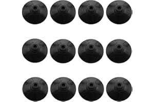 Wantane Fish Tank Suction Cup Clips Black Sucker Clips Aquarium Suction Cup Clips Fish Tank Attachments for Tank Pump, Overhead Line Tube,etc. （28mm/1.1inch）-12PCS
