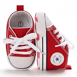 KKIIDDSS Unisex Baby Girls Boys Canvas High-top