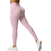 Aoxjox Scrunch Seamless Leggings for Women High Waisted Tummy Control 2.0 Smile Contour Workout Yoga Pants 24"