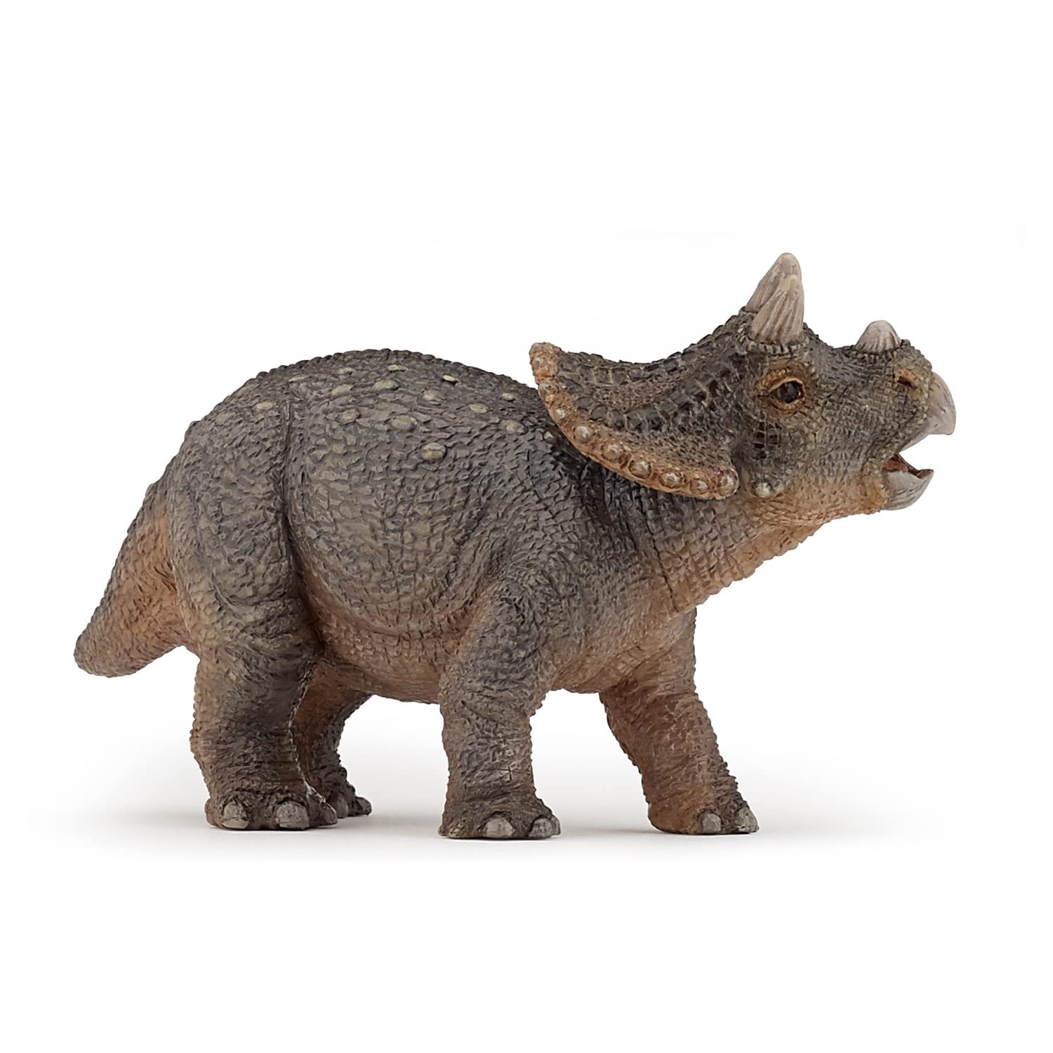 Papo - Realistic Young Triceratops Figure Toy for Kids - Ages 3+ - Dinosaurs Collection - Educational Play Prehistory Discovery - Gift Idea Toy for Girls and Boys - 9.7 Cm X 3.4 Cm X 6.3 Cm