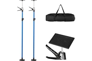 Aukivon Cabinet Jacks for Installing Cabinets, 45.3'' to 114.2'' Adjustable Support Pole, Third Hand Tool with 120 lbs Capacity for Cabinet Jack, Drywall Jack& Cargo Bars, 2-Pack