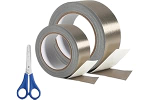 ZTTXL Faraday Tape Double Conductive Cloth Tape, with Conductive Adhesive for, Grounding, EMI Shielding, Wire Harness, Cable Interference Blocking (1in x 59 Feet+2in x 59 Feet)