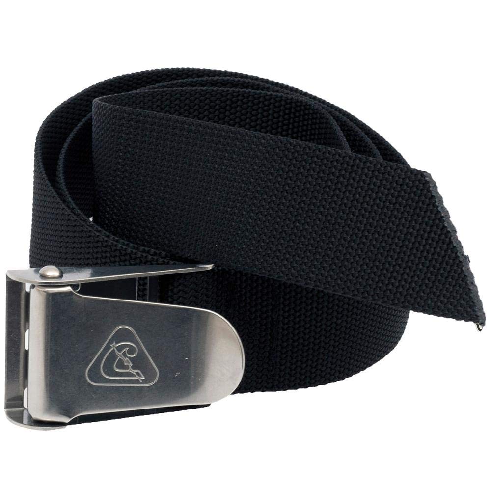 Cressi Men's Weight Belt with Stainless Steel Buckle Black, Black, 130cm Nylon UK
