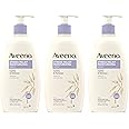 Aveeno Stress Relief Moisturizing Body Lotion with Lavender, Natural Oatmeal & Chamomile & Ylang-Ylang Essential Oils to Calm & Relax, Non-Greasy Daily Stress Relief Lotion, 3 x 18 fl. oz