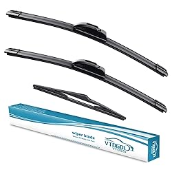 VTOGOI Wiper Blades With Rear Wiper Blades Set For