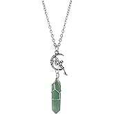 Sacina Vintage Gothic Grunge Fairy Necklace, Crystal Necklace, Goth Vintage Jewelry, Christmas Jewelry Gift for Women