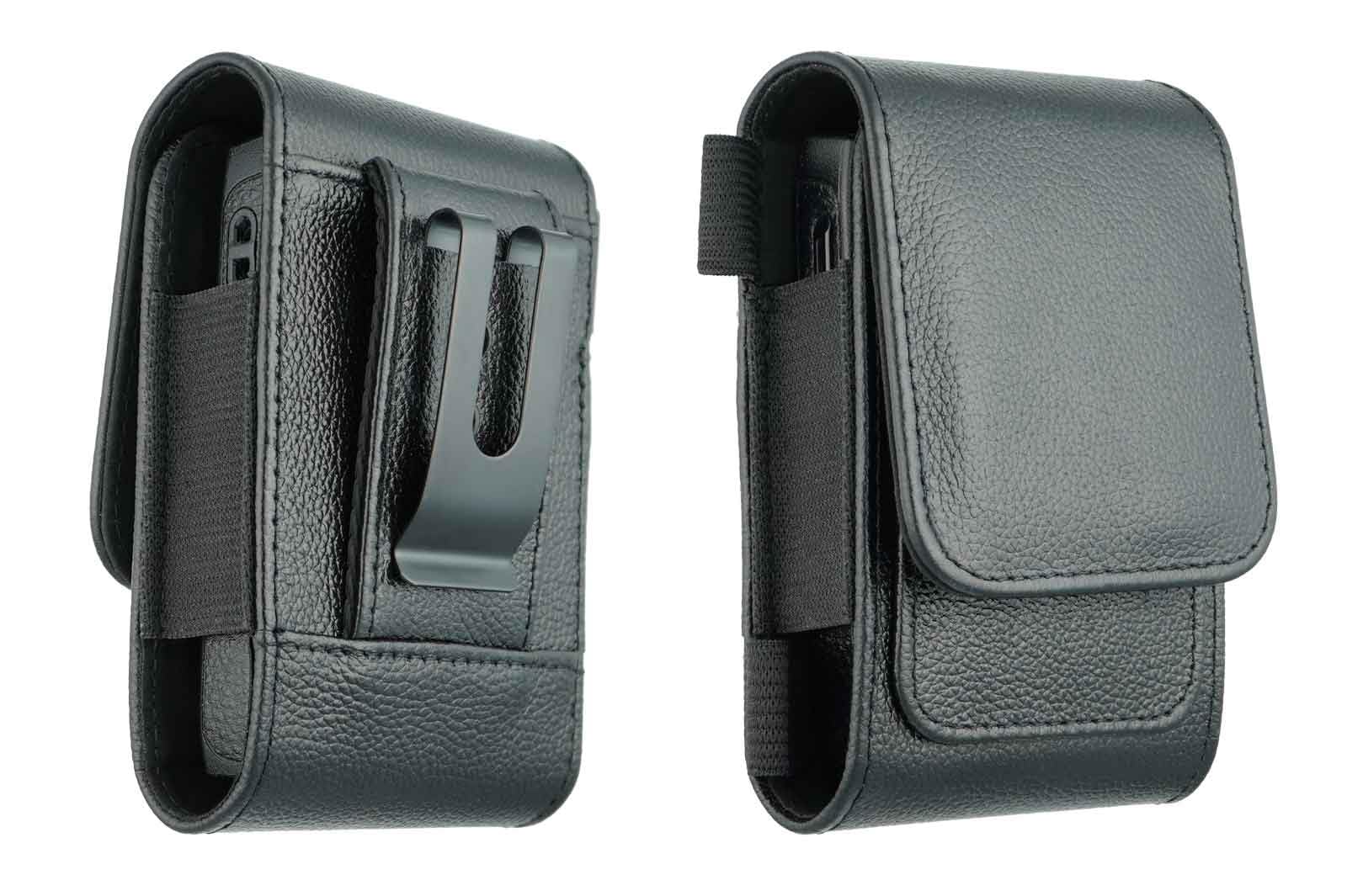 caseroxx Real Leather Pager Holster for & More – for Firefighters & Emergency Personnel, with Clip & Loop