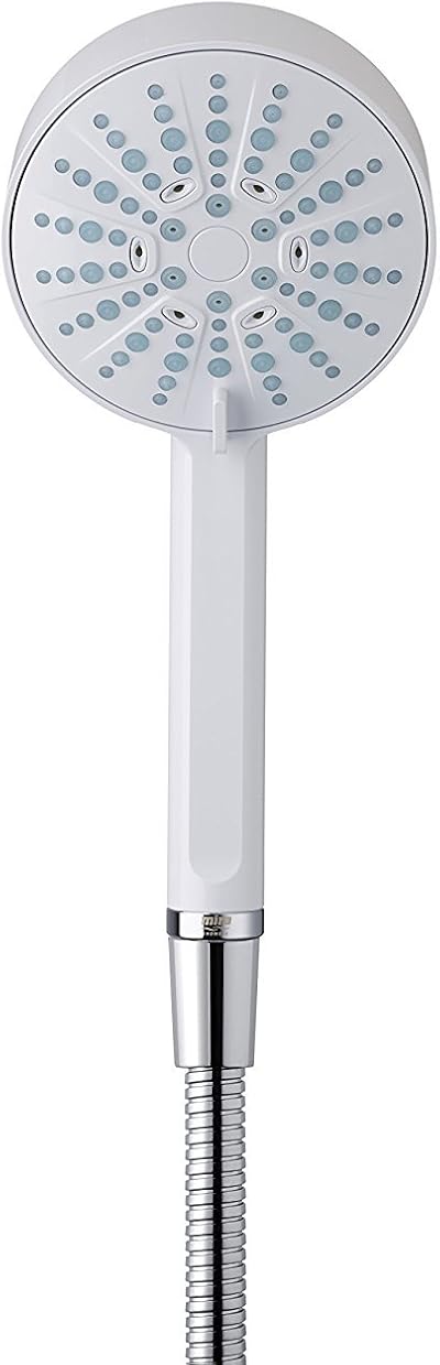 Mira Beat Shower Head Handheld 4 Spray White 110 mm Chrome/White