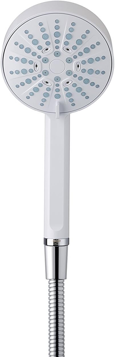 Mira Beat Shower Head Handheld 4 Spray White 110 mm Chrome/White