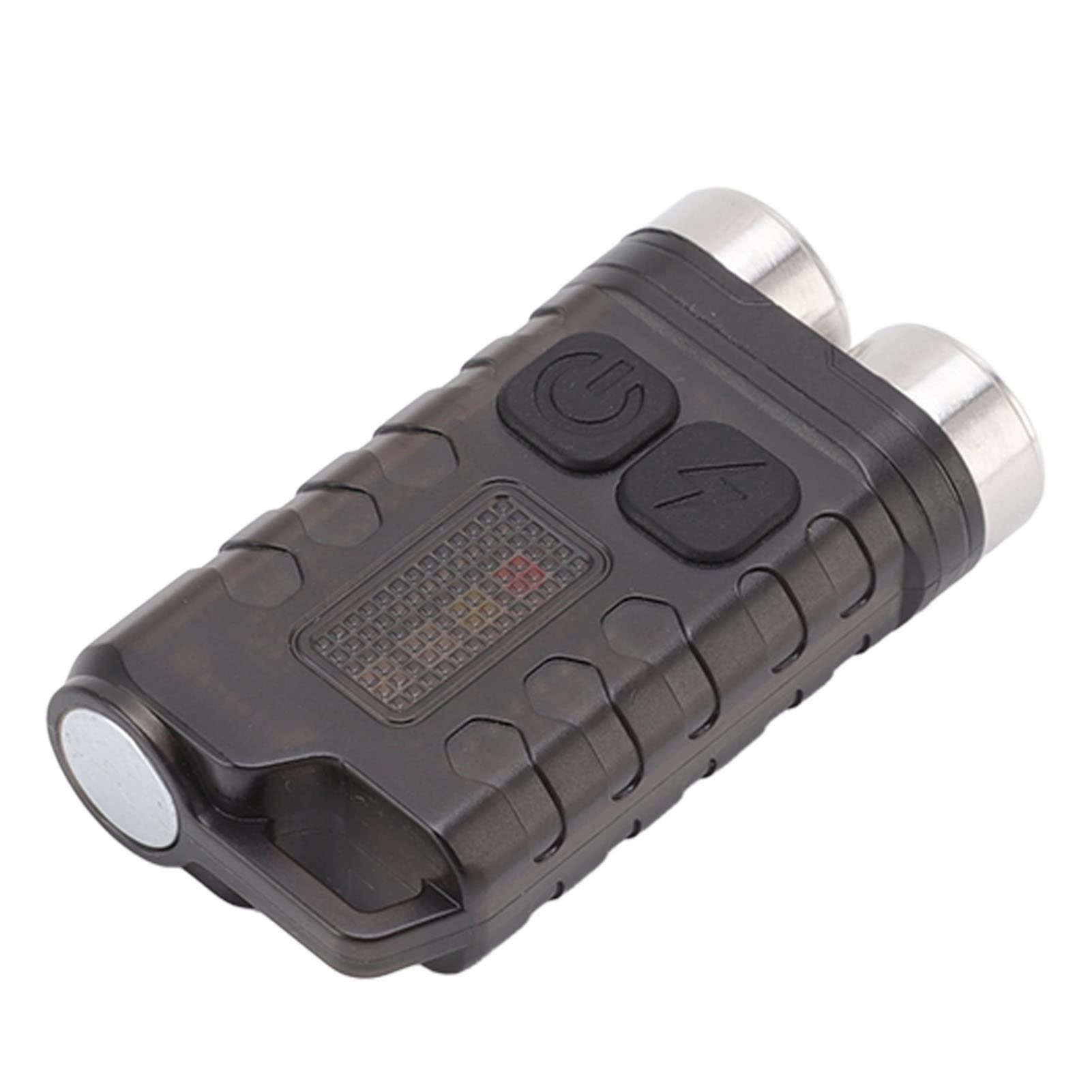 V3 Mini Keychain Flashlight, USB Rechargeable 900LM Powerful Small Flashlights Pocket LED Keychain Flash Light for Camping Hiking Emergencies - IP65 Waterproof, Magnetic Suction (Black)