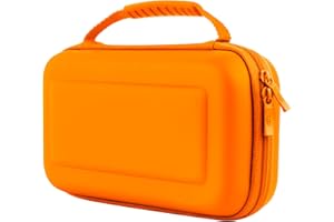 Orzly Carry Case Compatible with Nintendo Switch and New Switch OLED Console -Protective Hard Portable Travel Carry Case Shell Pouch with Pockets for Accessories and Games