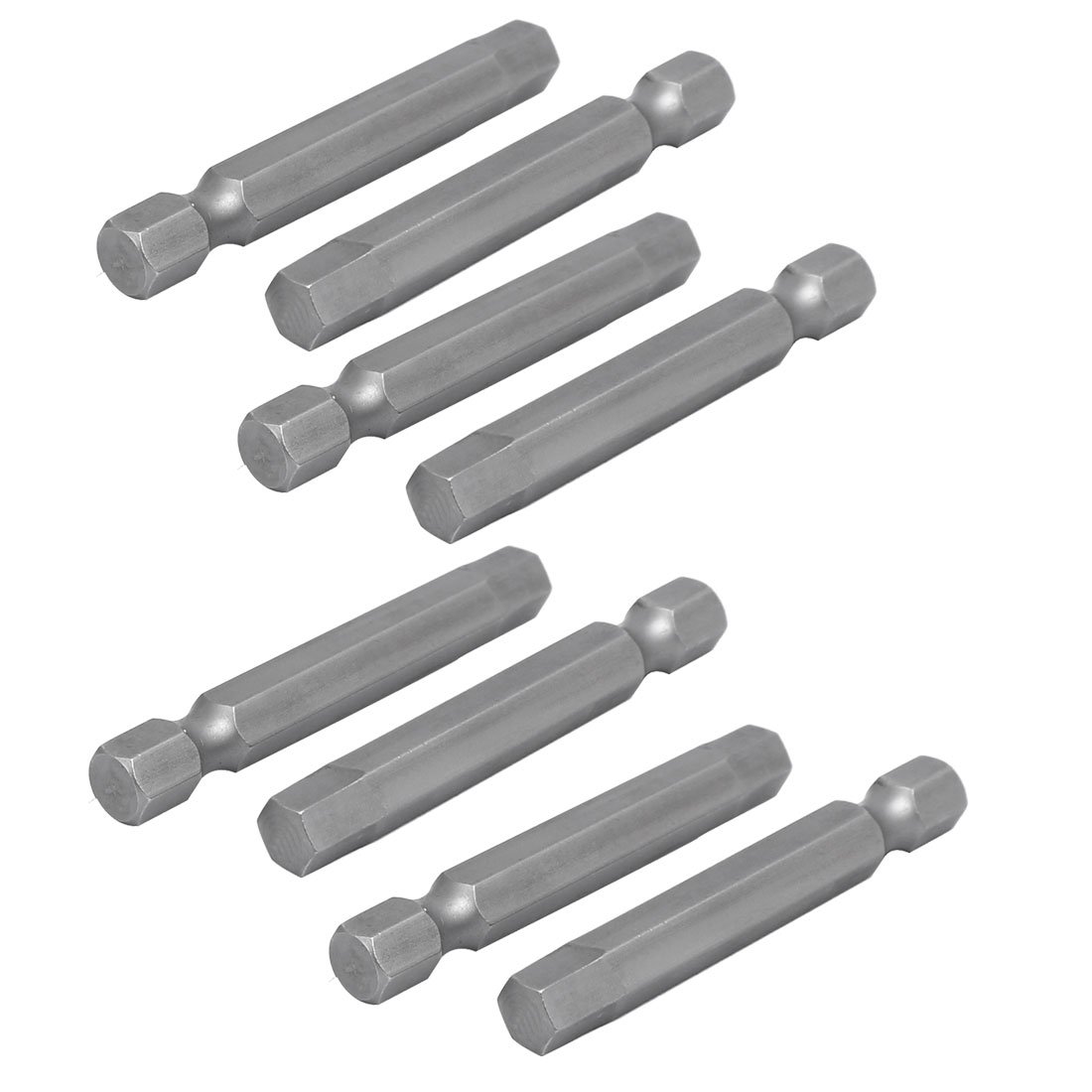 Sourcingmap 6mm Hex Shank 51mm Length 6mm Hexagon Tip Screwdriver Bits Repair Tool 8pcs