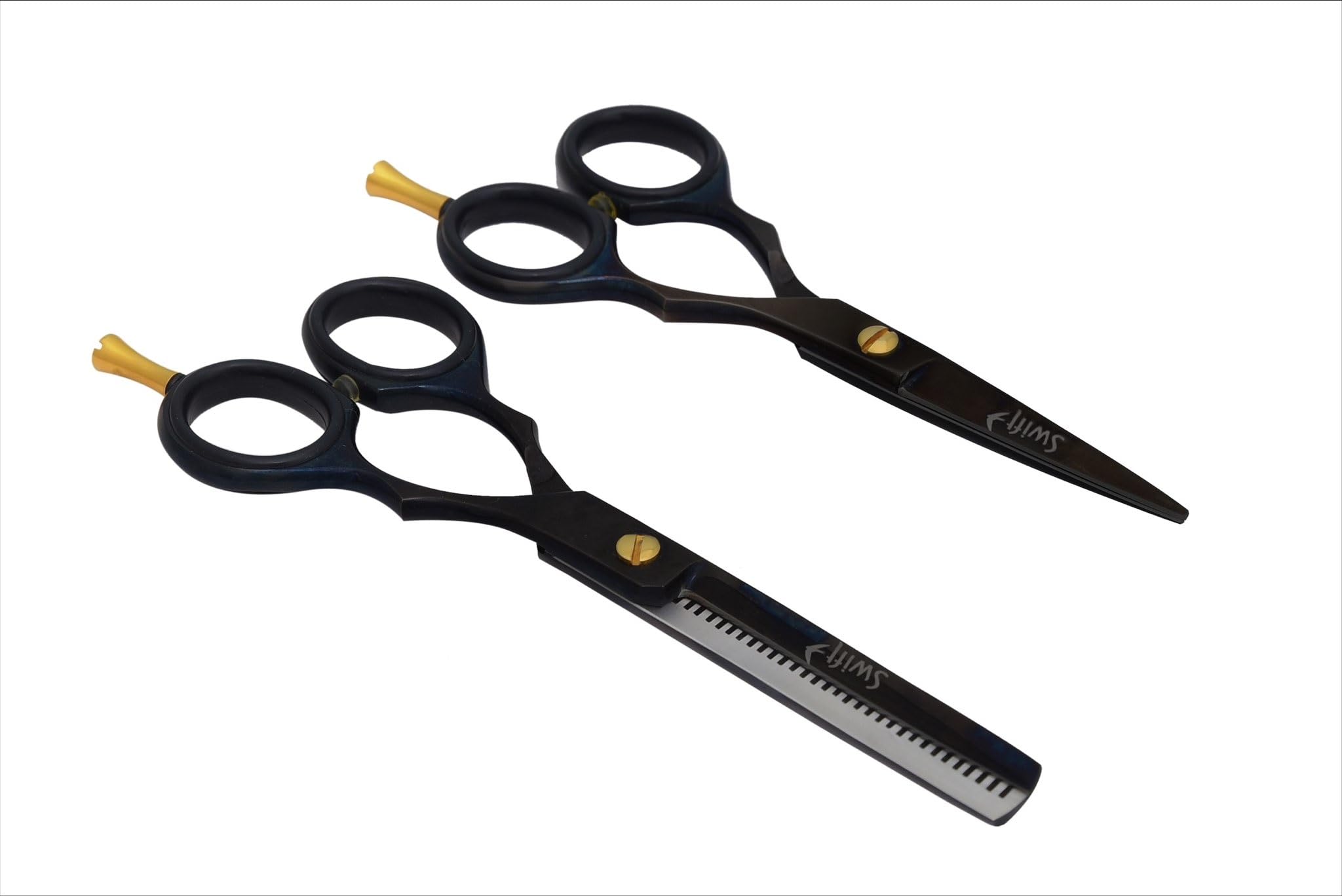 GLAMSA Professional Hair Cutting Scissors Set - Elevate Your Styling with Precision Tools and Protective Leather Cases